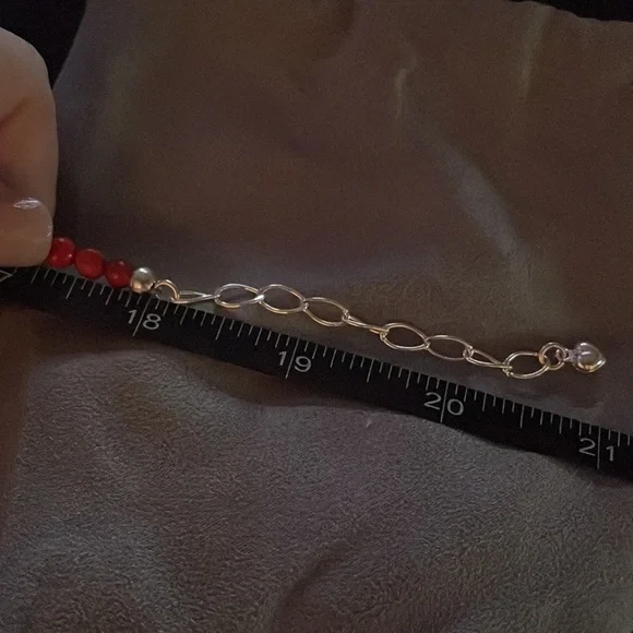 Red coral graduated bead necklace by Jay King - Picture 13 of 14